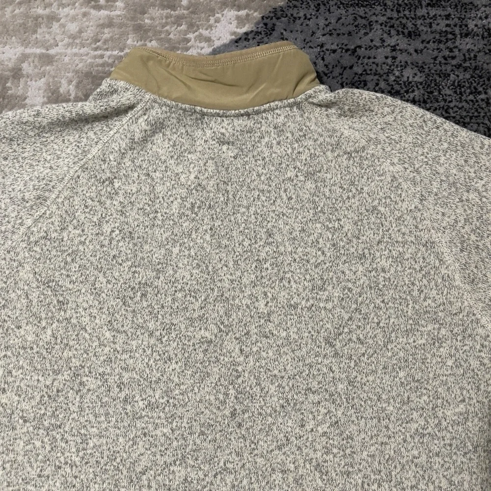 The North Face Fleece Jacket Men XL Brown Gordon Lyons‎ 1/4 Zip Pullover Sweater